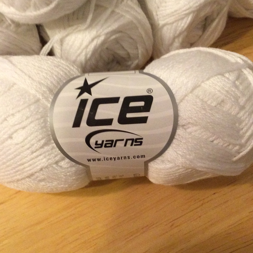 White Yarn for knitting or crochet